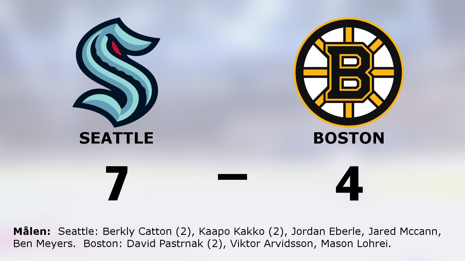 Formstarkt Seattle vann mot Boston