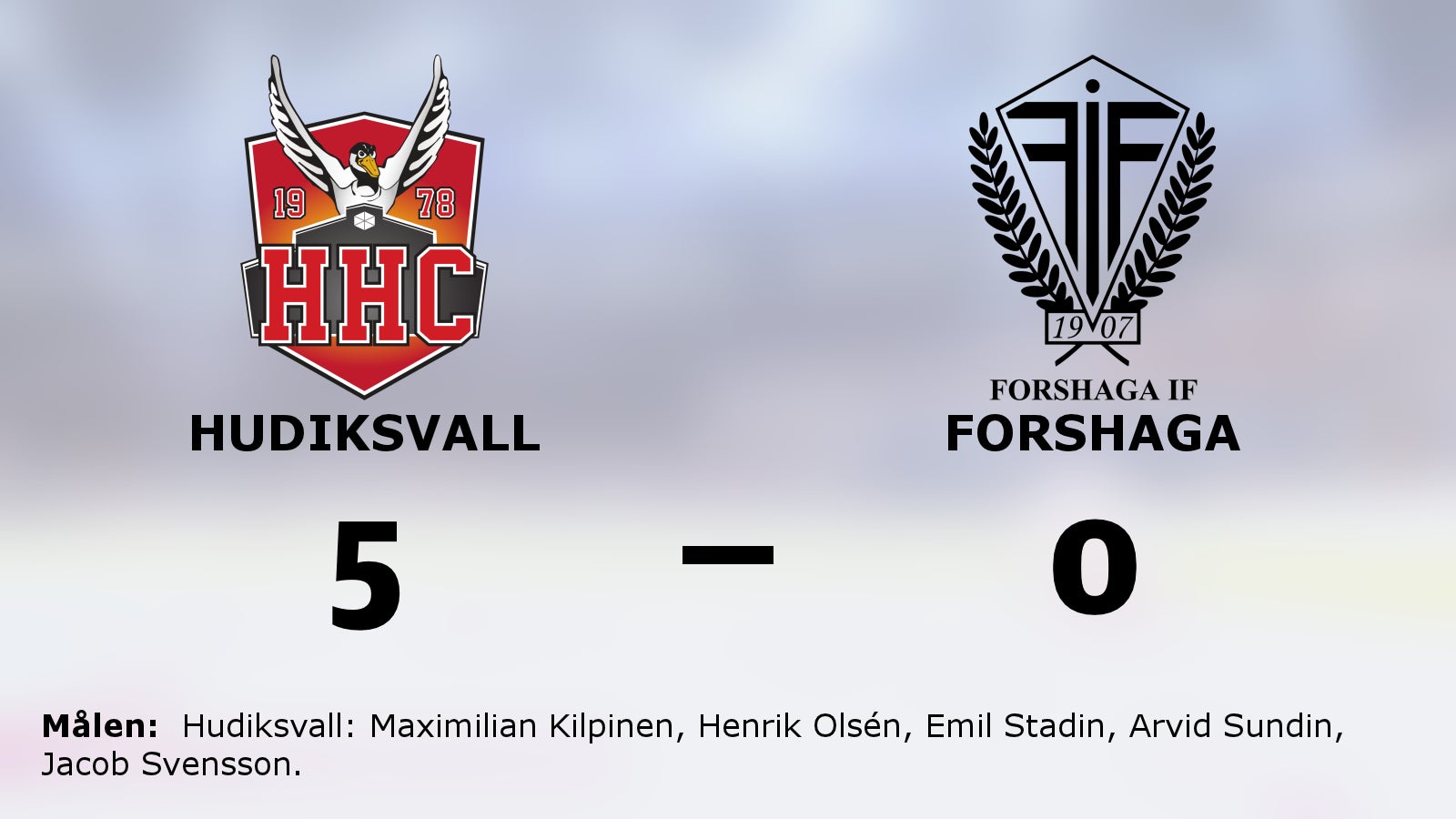 Hudiksvall upp i topp efter seger mot Forshaga