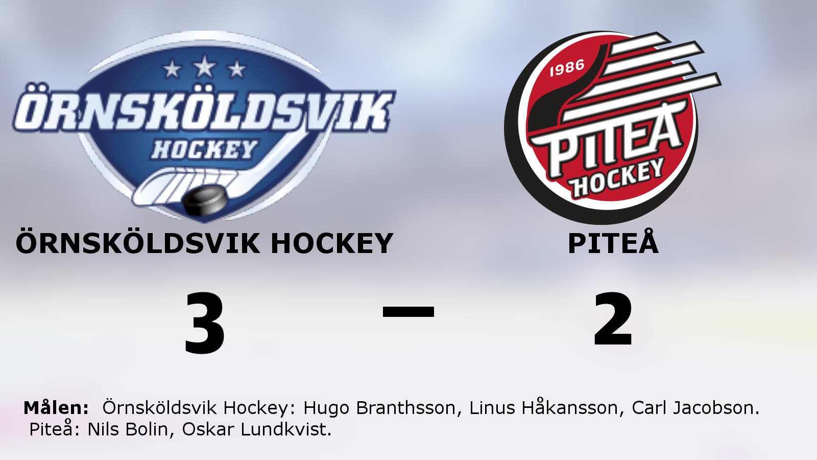 Straffar avgjorde för Örnsköldsvik Hockey i hemmasegern mot Piteå