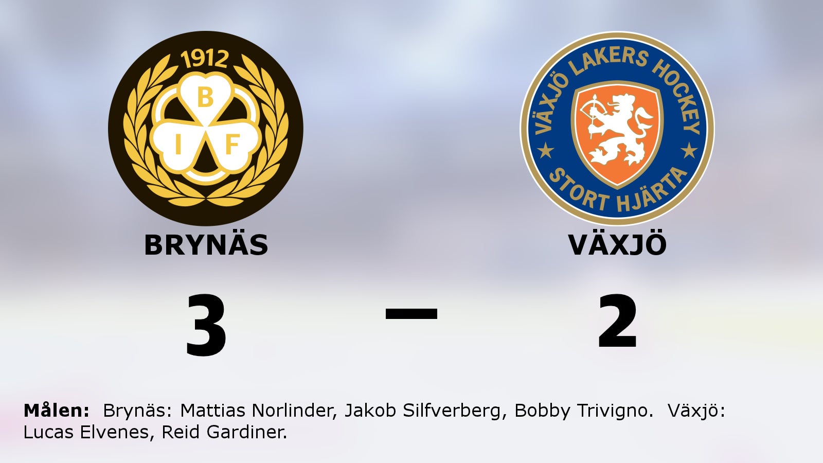 Brynäs reducerar mot Växjö efter dramatik