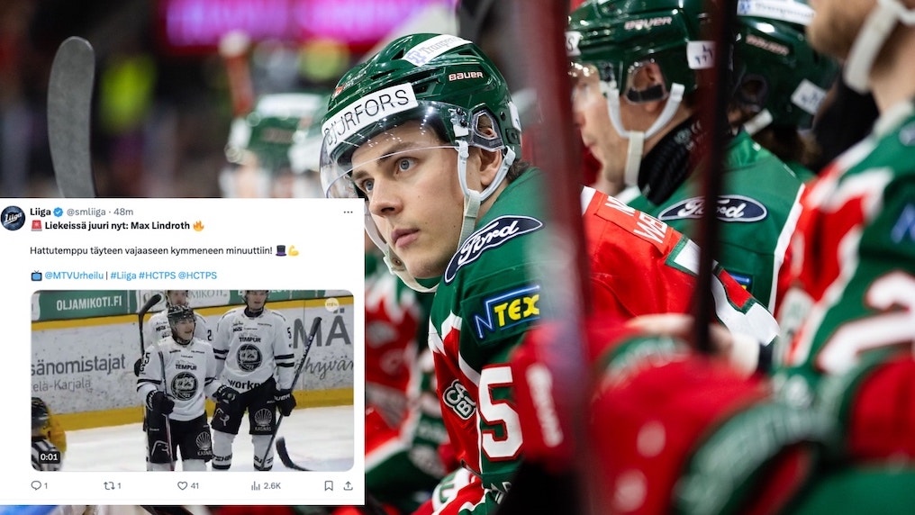 Skärmdump Liiga/X/Bildbyrån