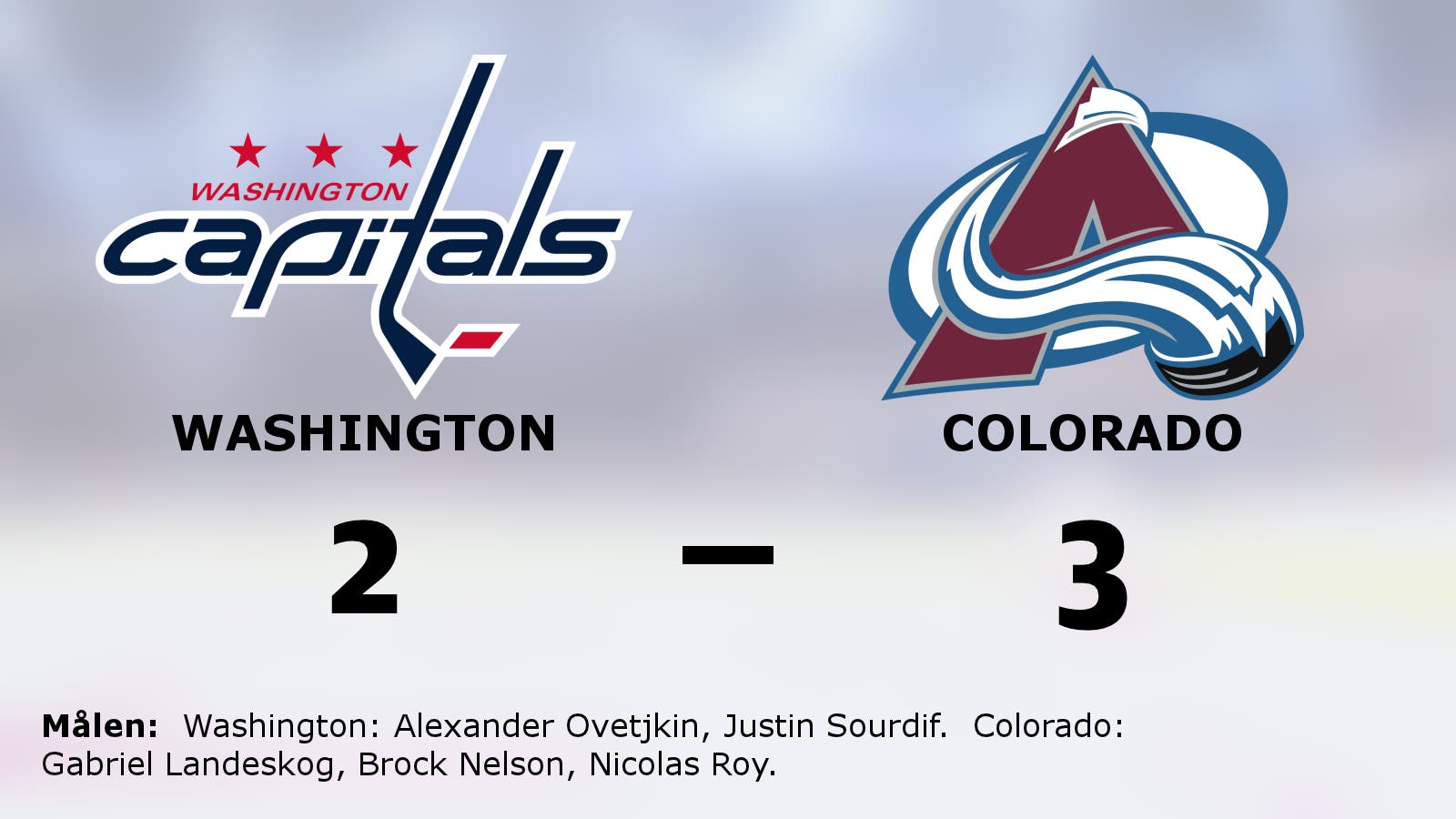 Förlängningsseger för Colorado mot Washington