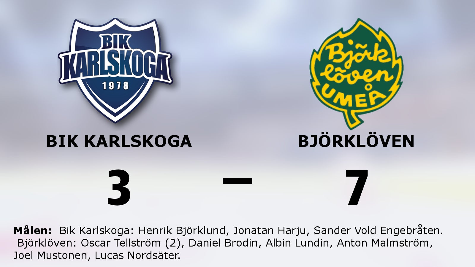 Björklöven till Hockeyallsvenskan – besegrade Bik Karlskoga i avgörande matchen