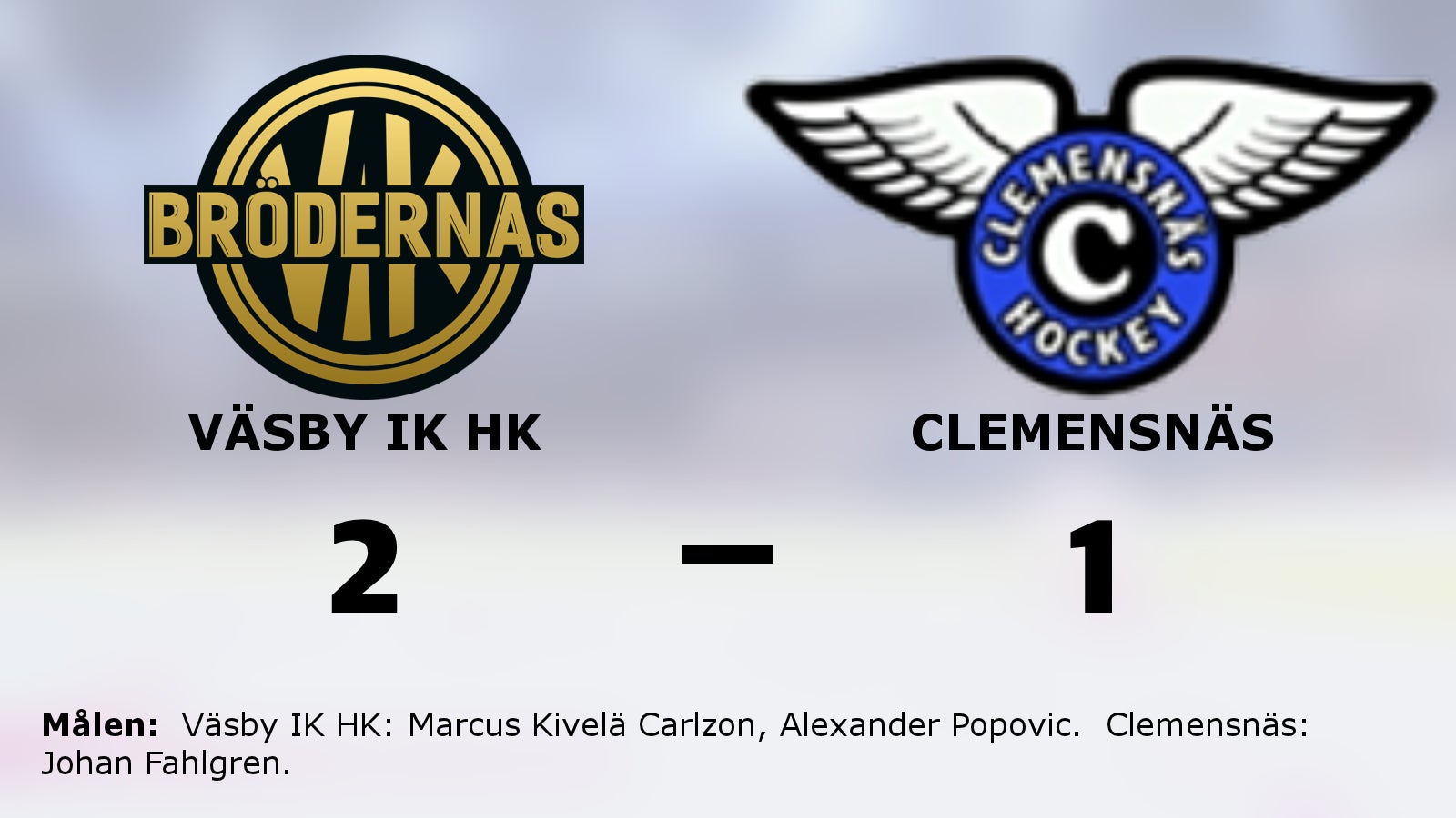 Ny förlust för Clemensnäs – tunga sviten förlängd mot Väsby IK HK