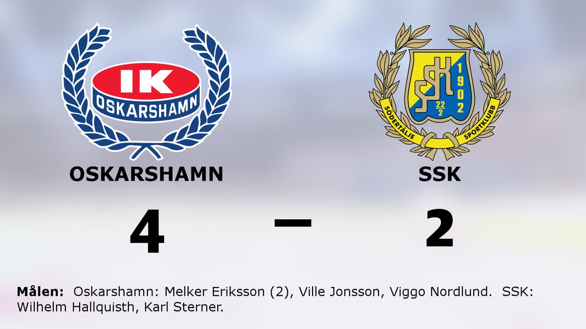 Melker Eriksson i form när Oskarshamn vann mot SSK