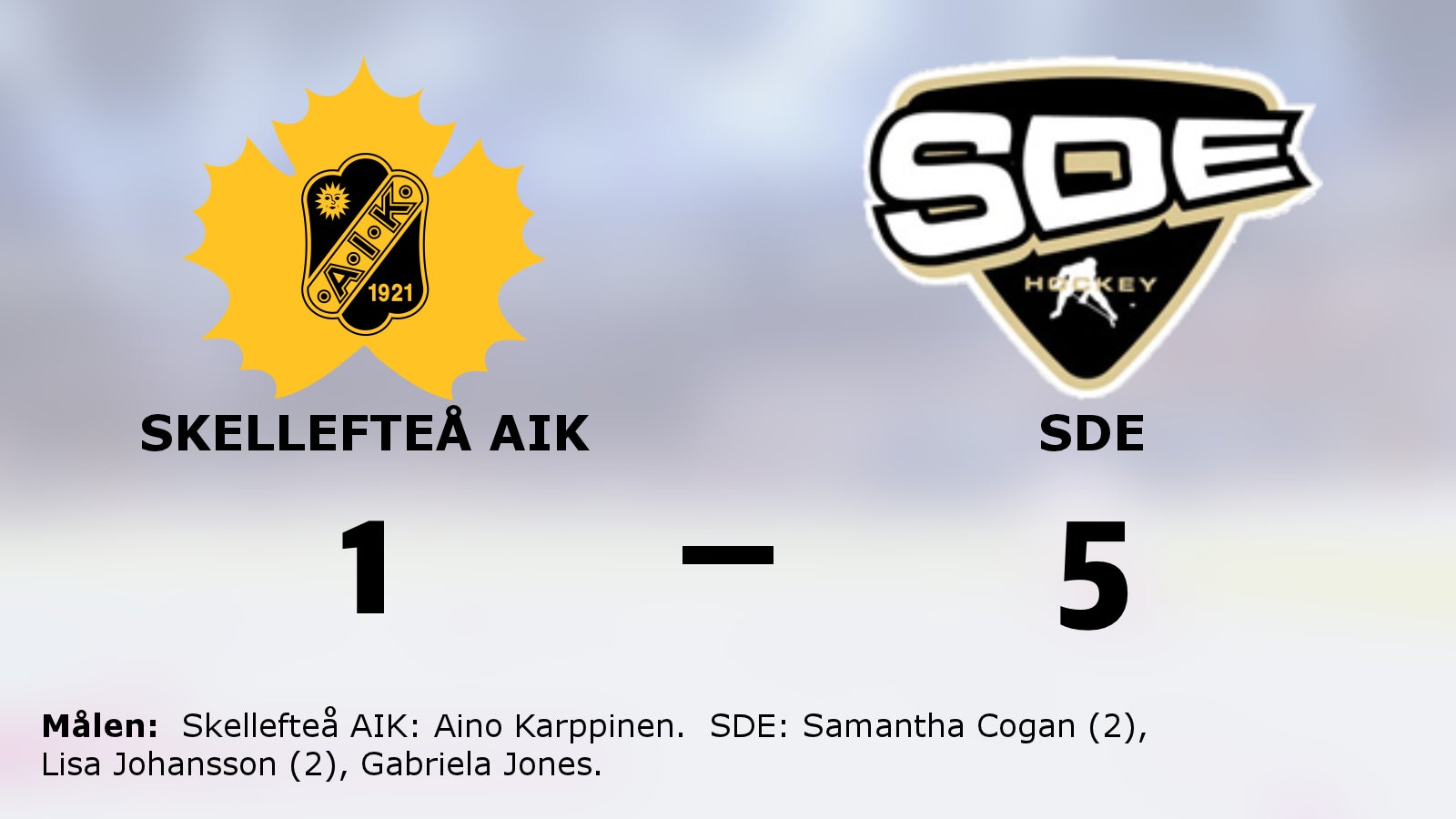 SDE tog hem segern mot Skellefteå AIK på bortaplan