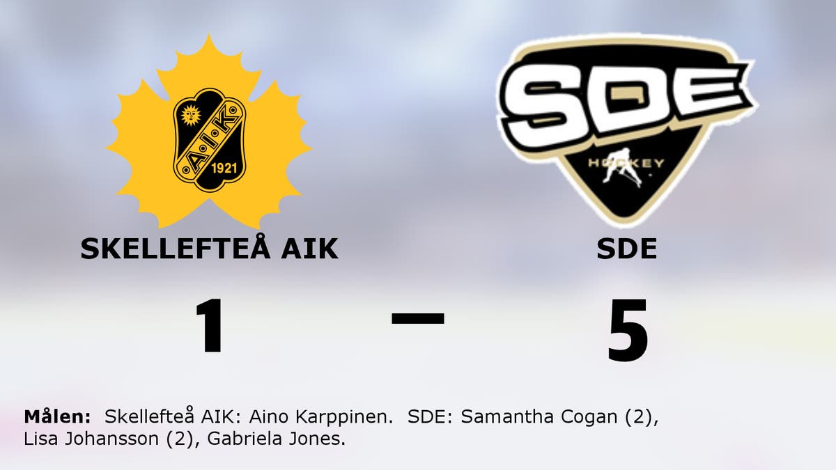 SDE tog hem segern mot Skellefteå AIK på bortaplan
