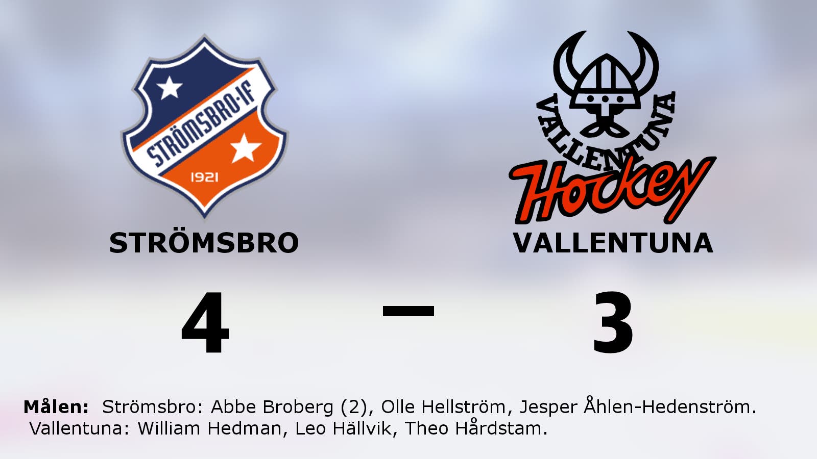 Strömsbros starka svit mot Vallentuna fortsätter