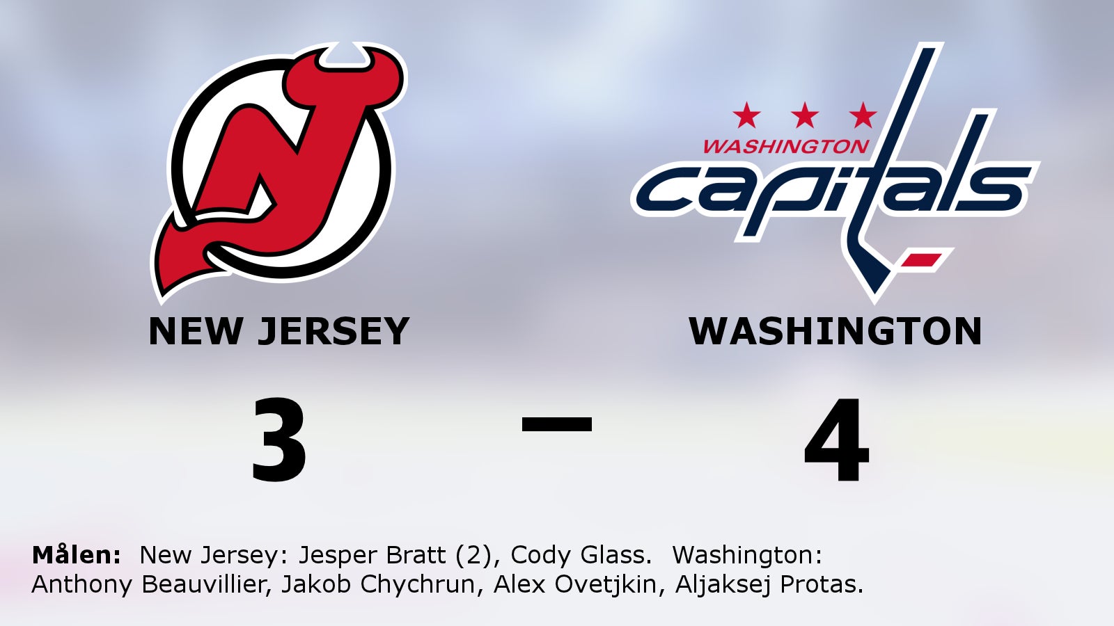 Washington starkast – avgjorde i förlängningen mot New Jersey