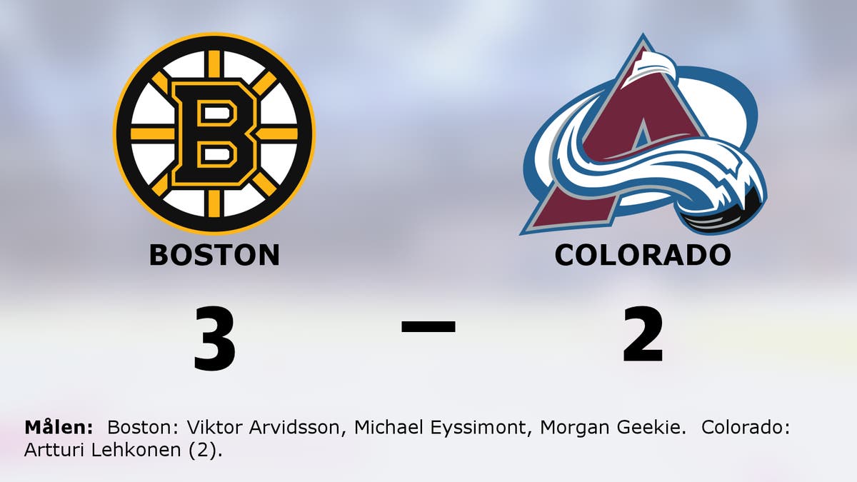 Äntligen seger för Boston mot Colorado