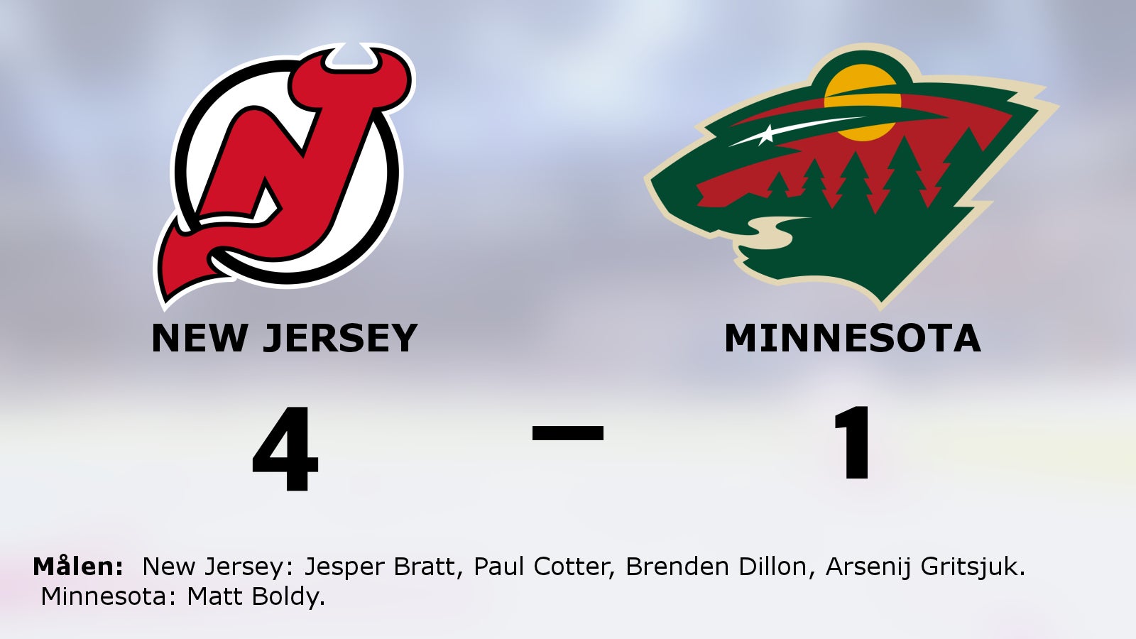 New Jerseys segerrad fortsätter efter 4–1 mot Minnesota