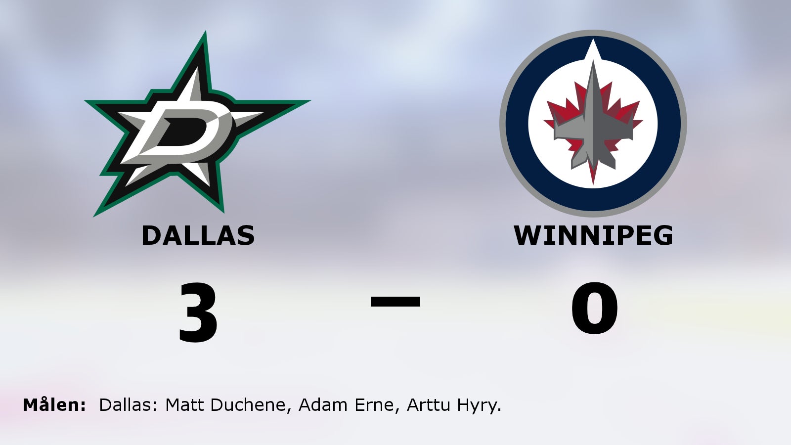 Dallas fortsätter vinna mot Winnipeg