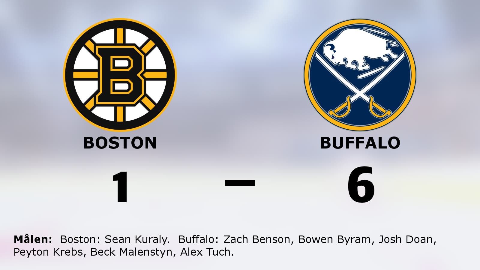 Seger igen för Buffalo i matchserien mot Boston