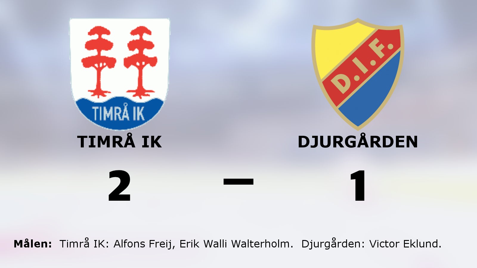 Timrå IK vann efter avgörande i tredje perioden mot gästande Djurgården