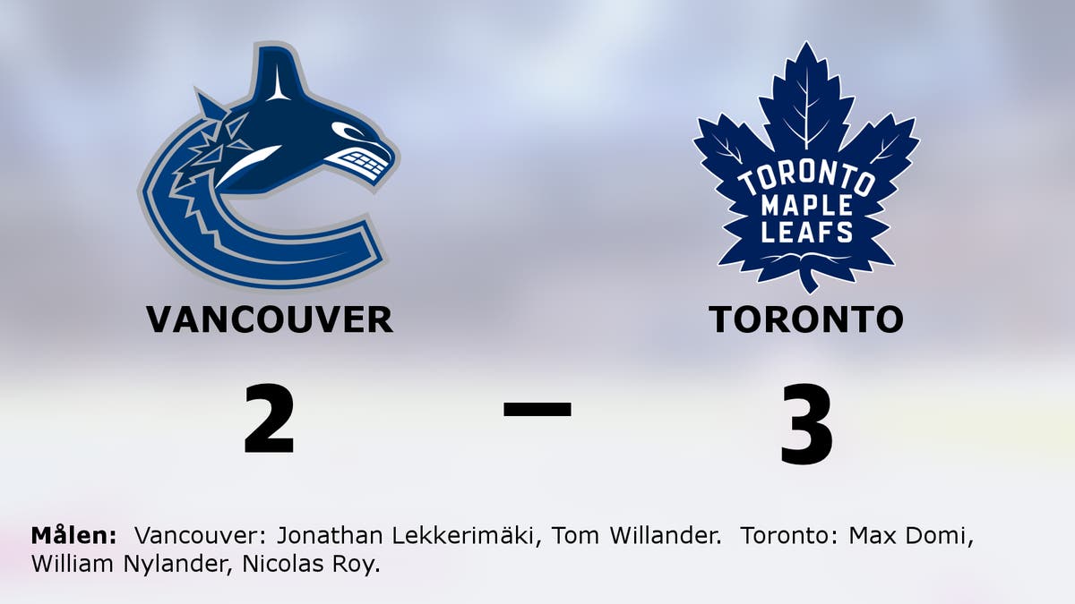 Efterlängtad seger för Toronto – steg åt rätt håll mot Vancouver