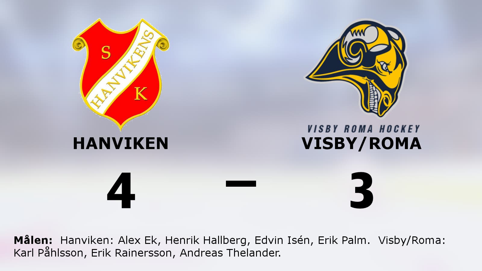 Henrik Hallberg avgjorde i slutminuterna för Hanviken