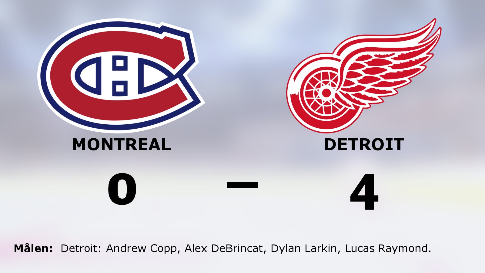 Detroit vann toppmötet mot Montreal