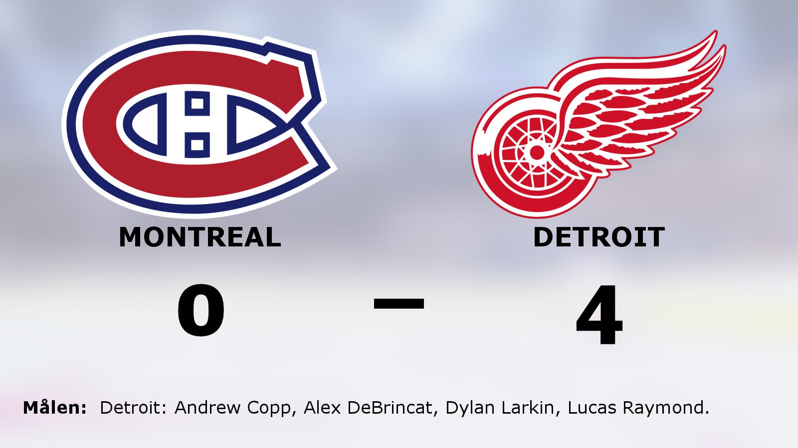 Detroit vann toppmötet mot Montreal