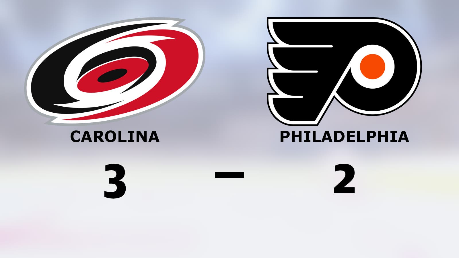 Carolina toppar Metropolitan division efter seger mot Philadelphia