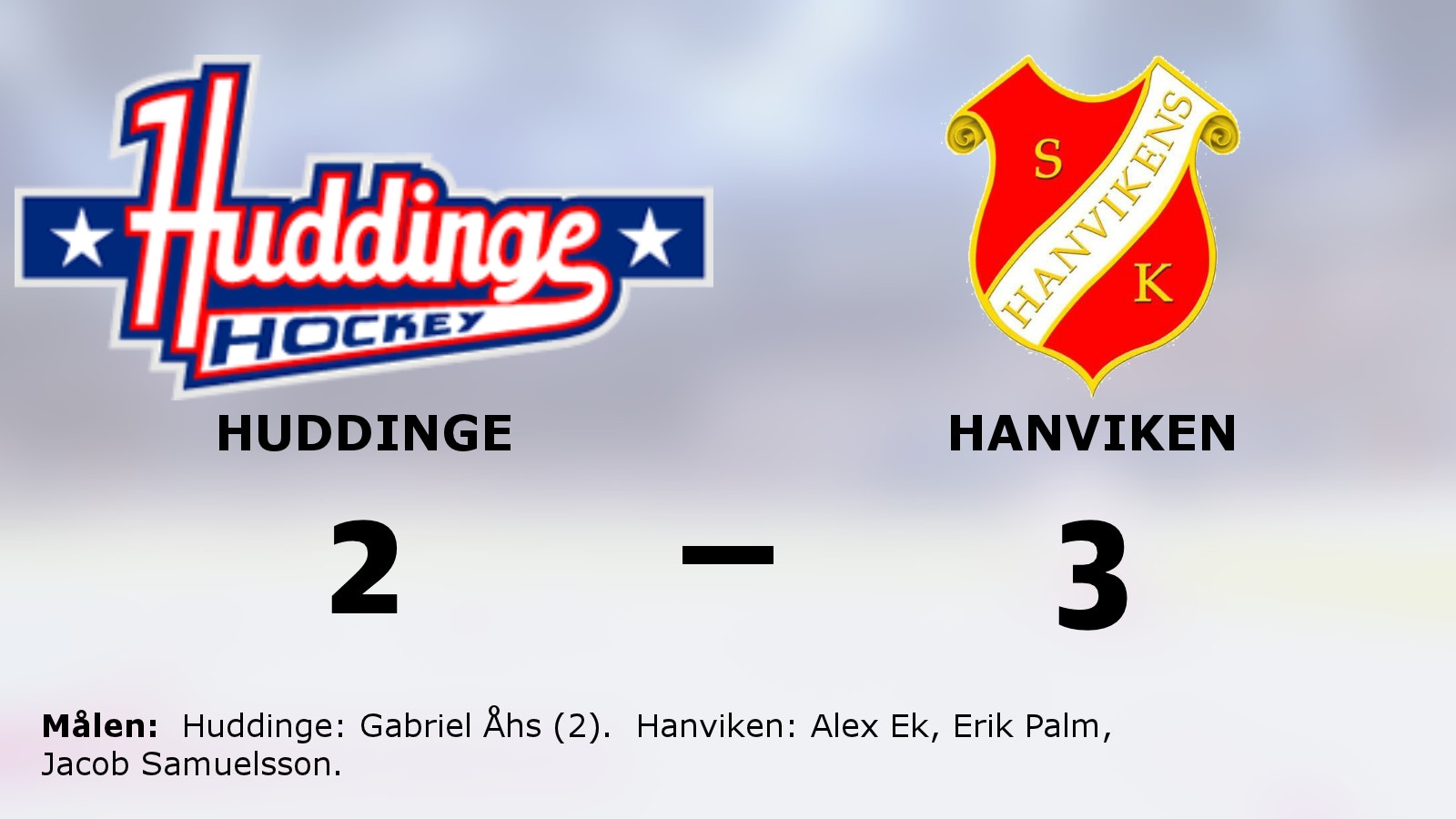 Hanvikens segerrad mot Huddinge intakt