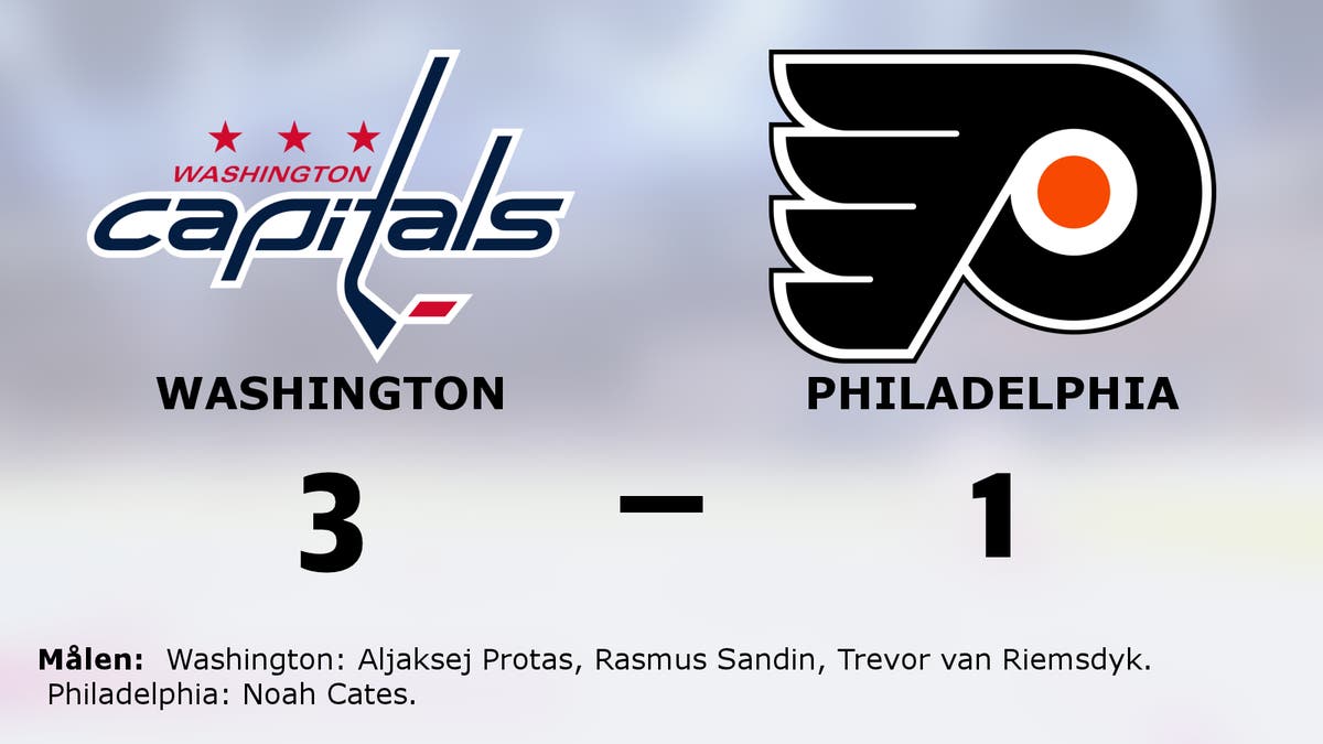 Seger för Washington mot Philadelphia i NHL