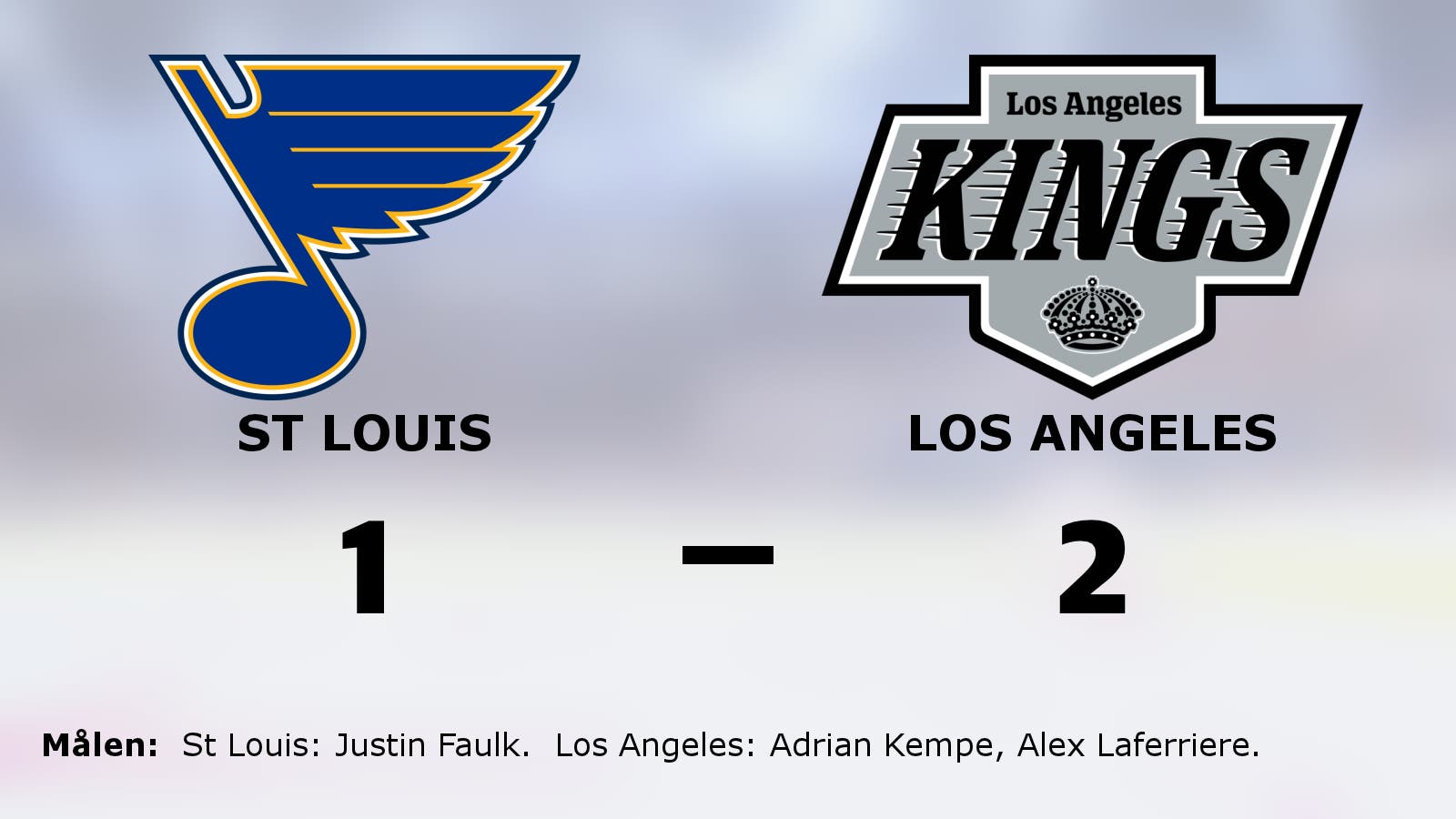 Äntligen seger för Los Angeles mot St Louis