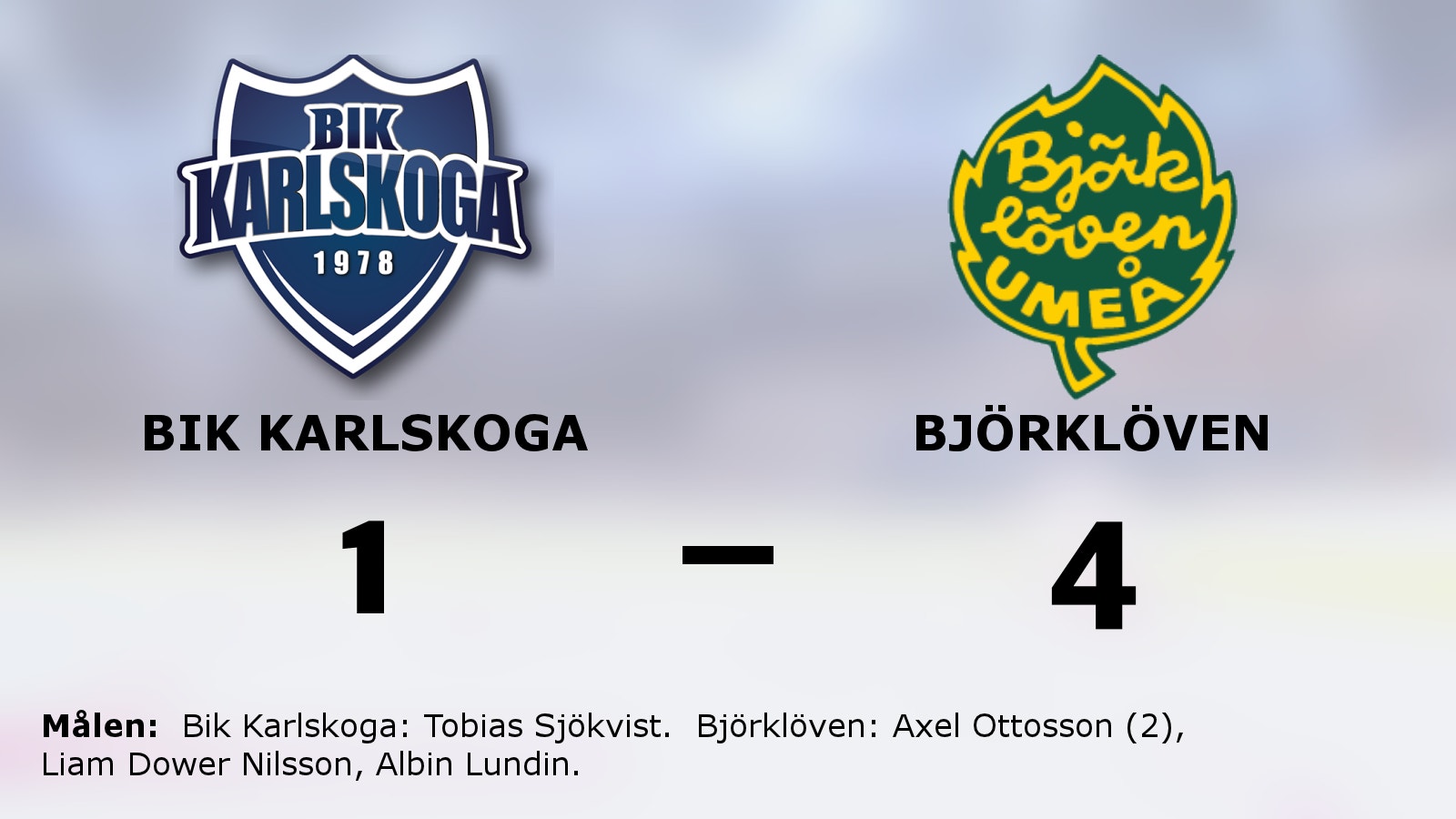 Stark seger för Björklöven i toppmatchen mot Bik Karlskoga