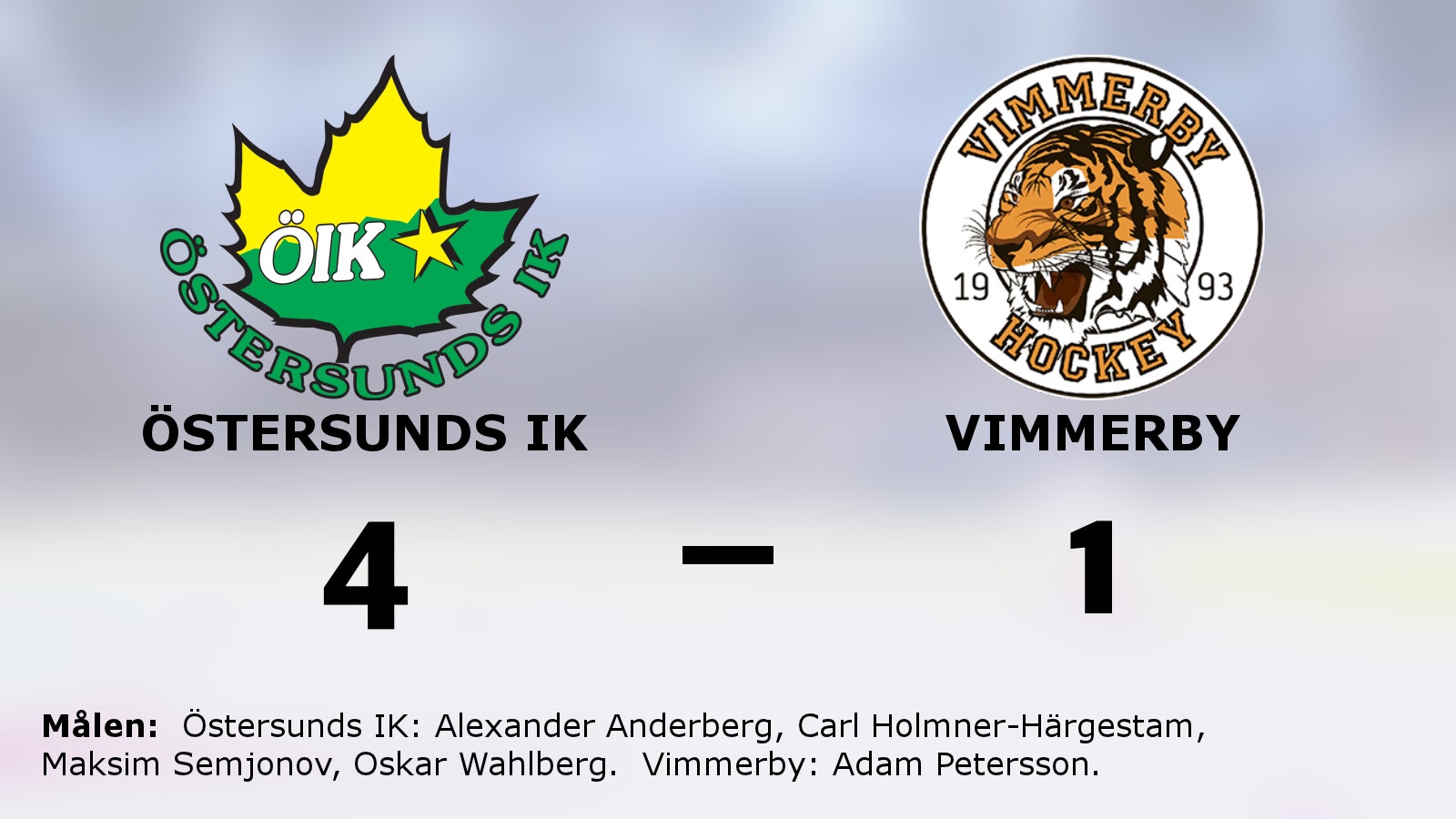 Östersunds IK vann på hemmaplan mot Vimmerby