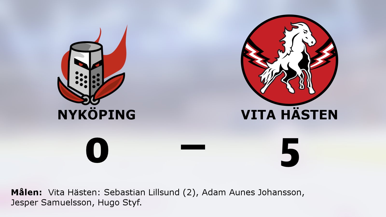 Vita Hästen nollade Nyköping – vann på bortaplan