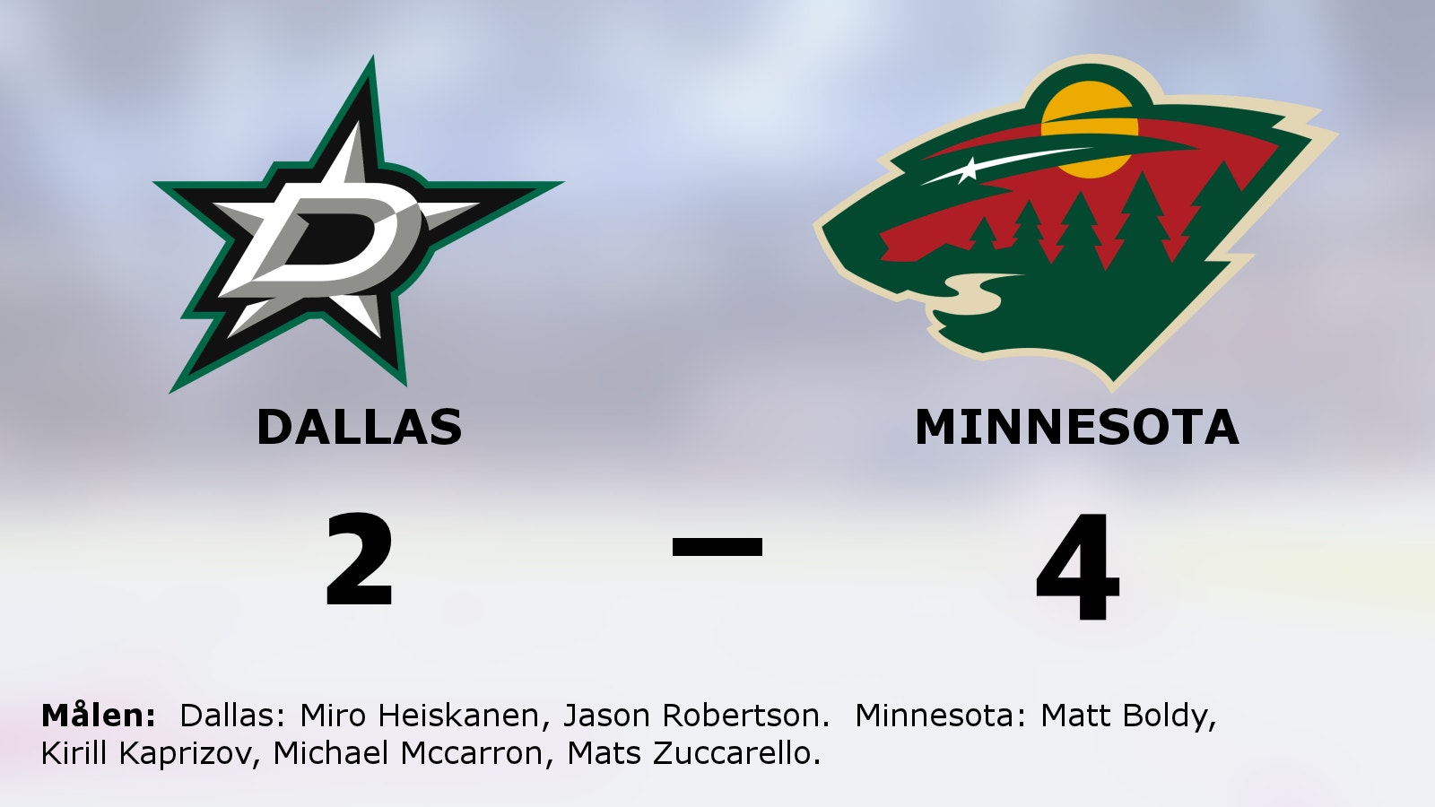 Seger igen för Minnesota – leder med 3-2