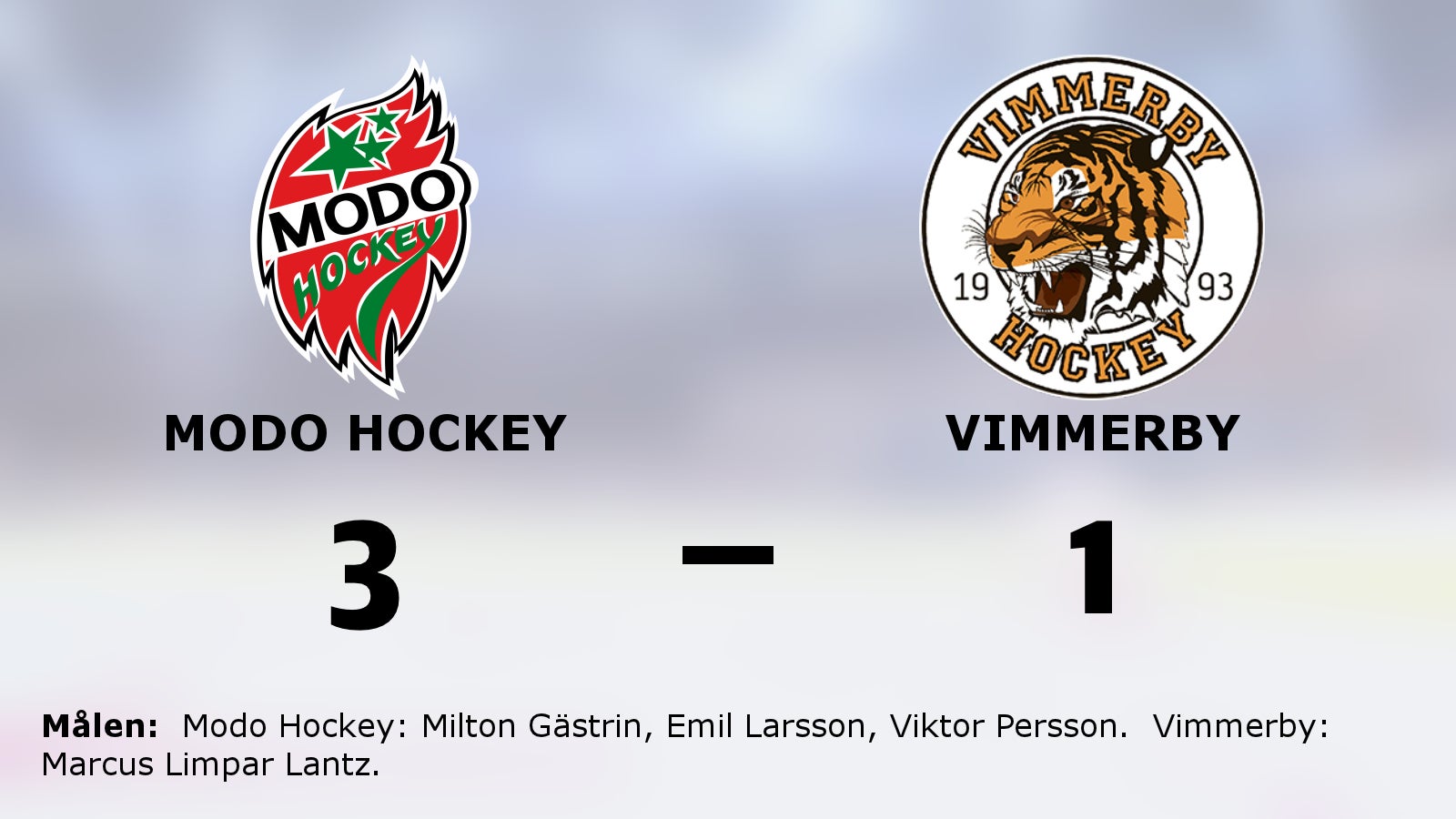 3–1-seger för Modo Hockey – besegrade Vimmerby