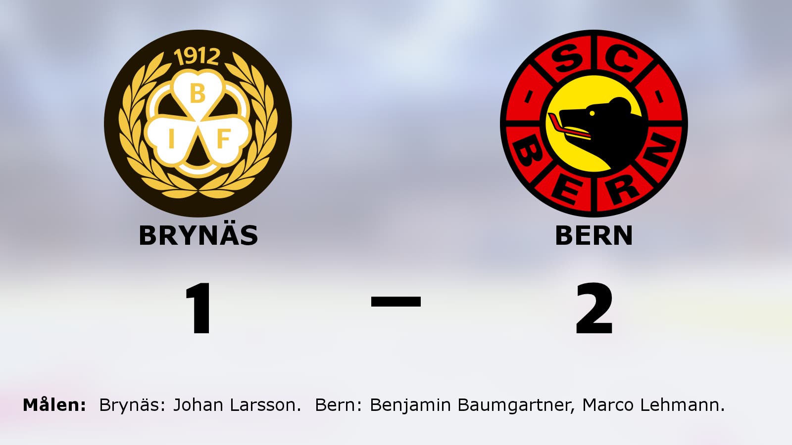 Brynäs utslaget efter förlust mot Bern