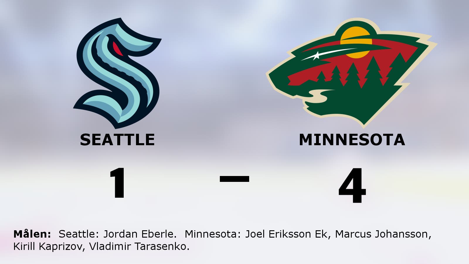 Kaprizov och Tarasenko bakom Minnesotas avgörande mot Seattle