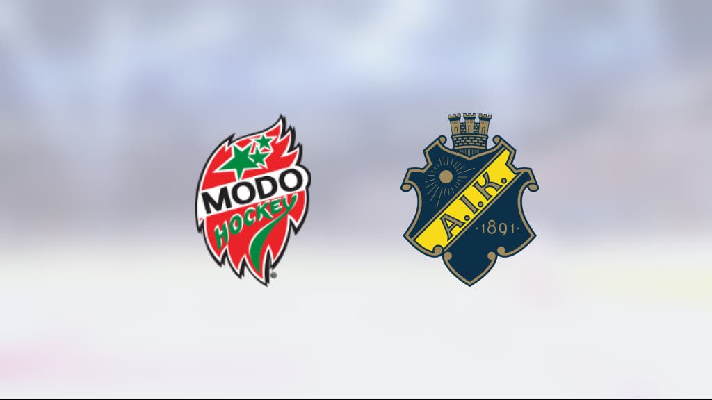 Två mål för Rasmus Ommedal Ohrstrand när Modo Hockey U20 vann mot AIK