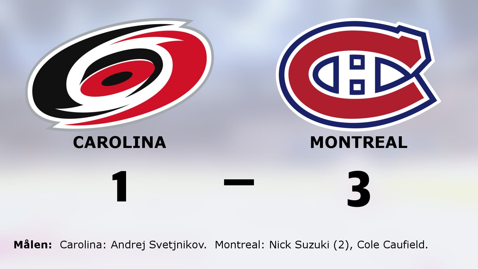 Ny seger för Montreal mot Carolina