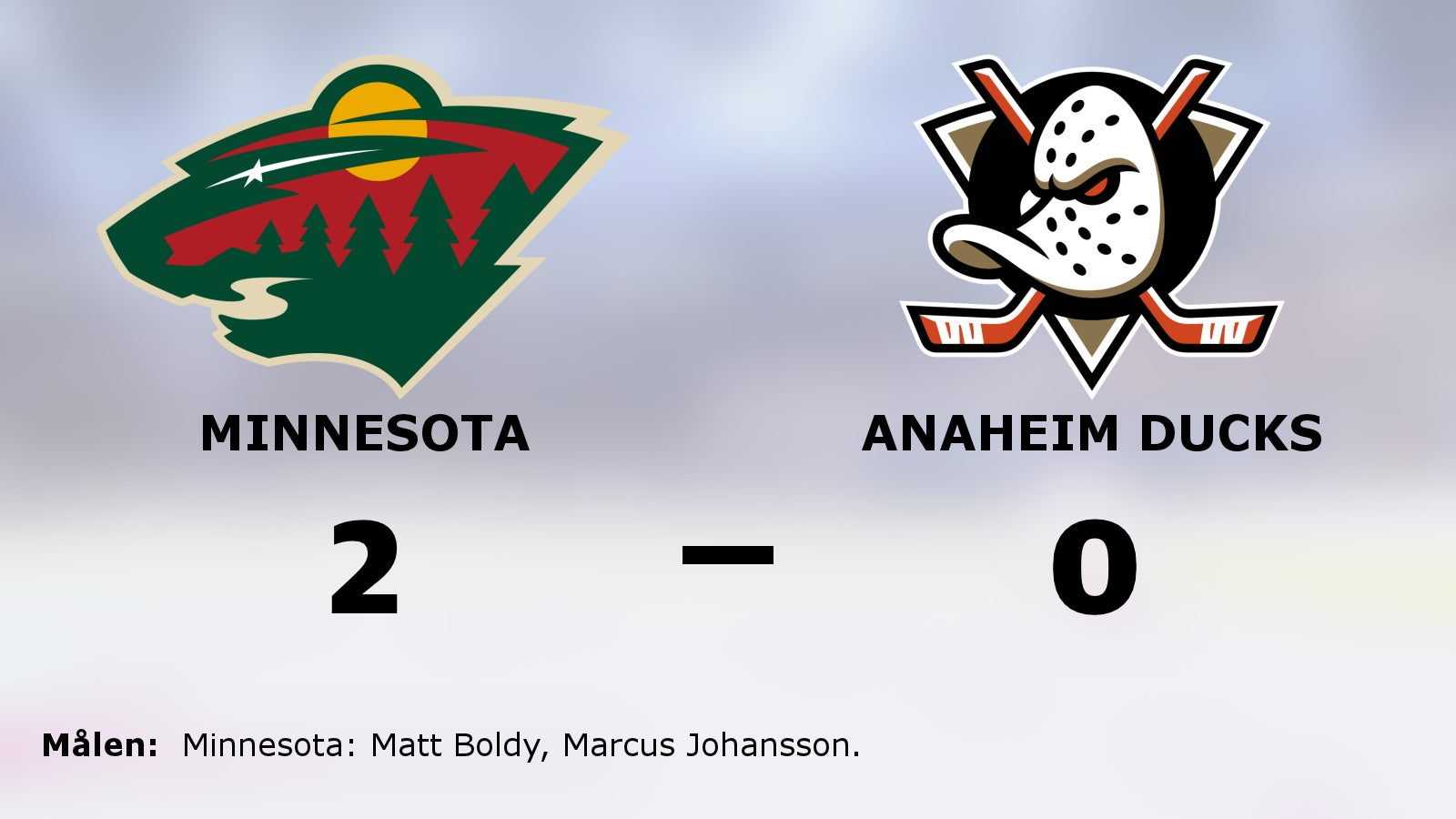 Minnesotas fina svit mot Anaheim Ducks fortsätter