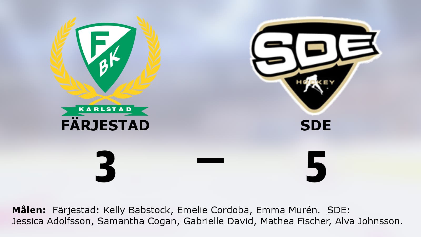 Sjunde raka för SDE efter seger mot Färjestad