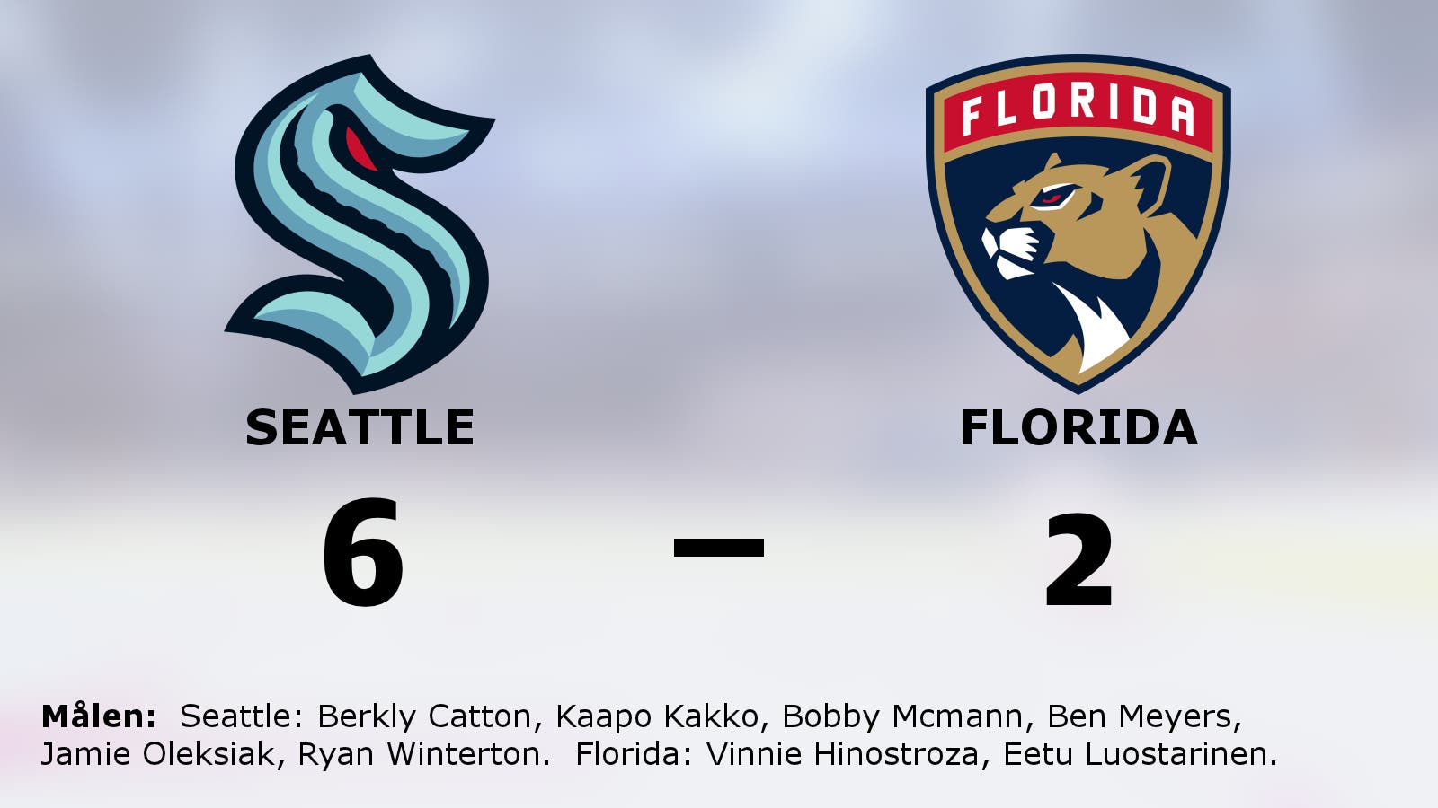 Seattle besegrade Florida på hemmaplan