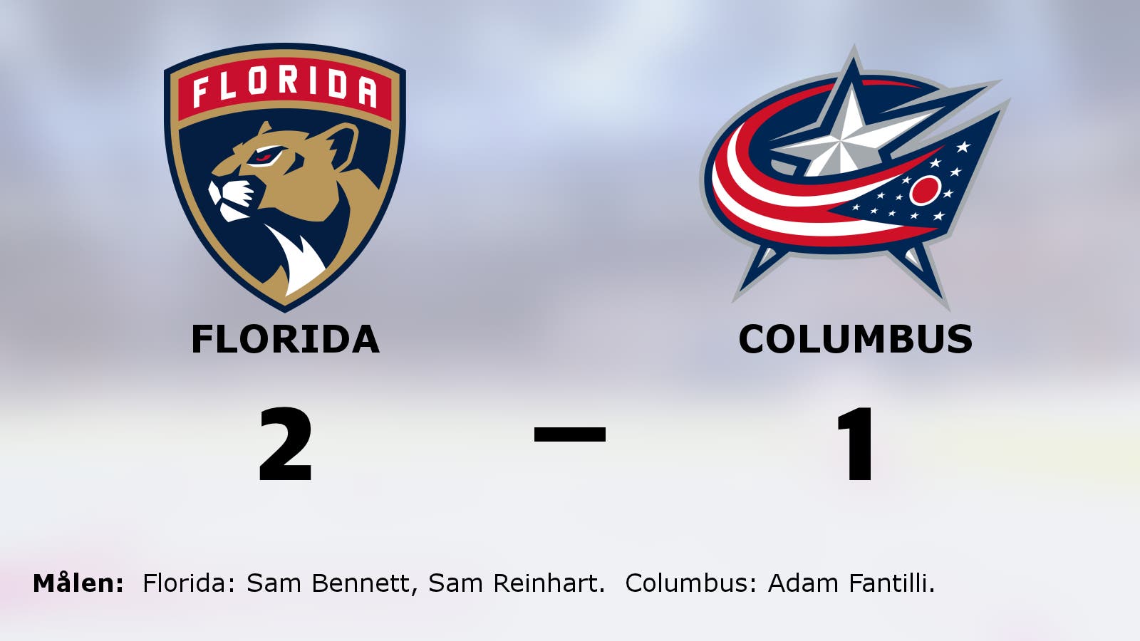 Seger i förlängningen för Florida mot Columbus