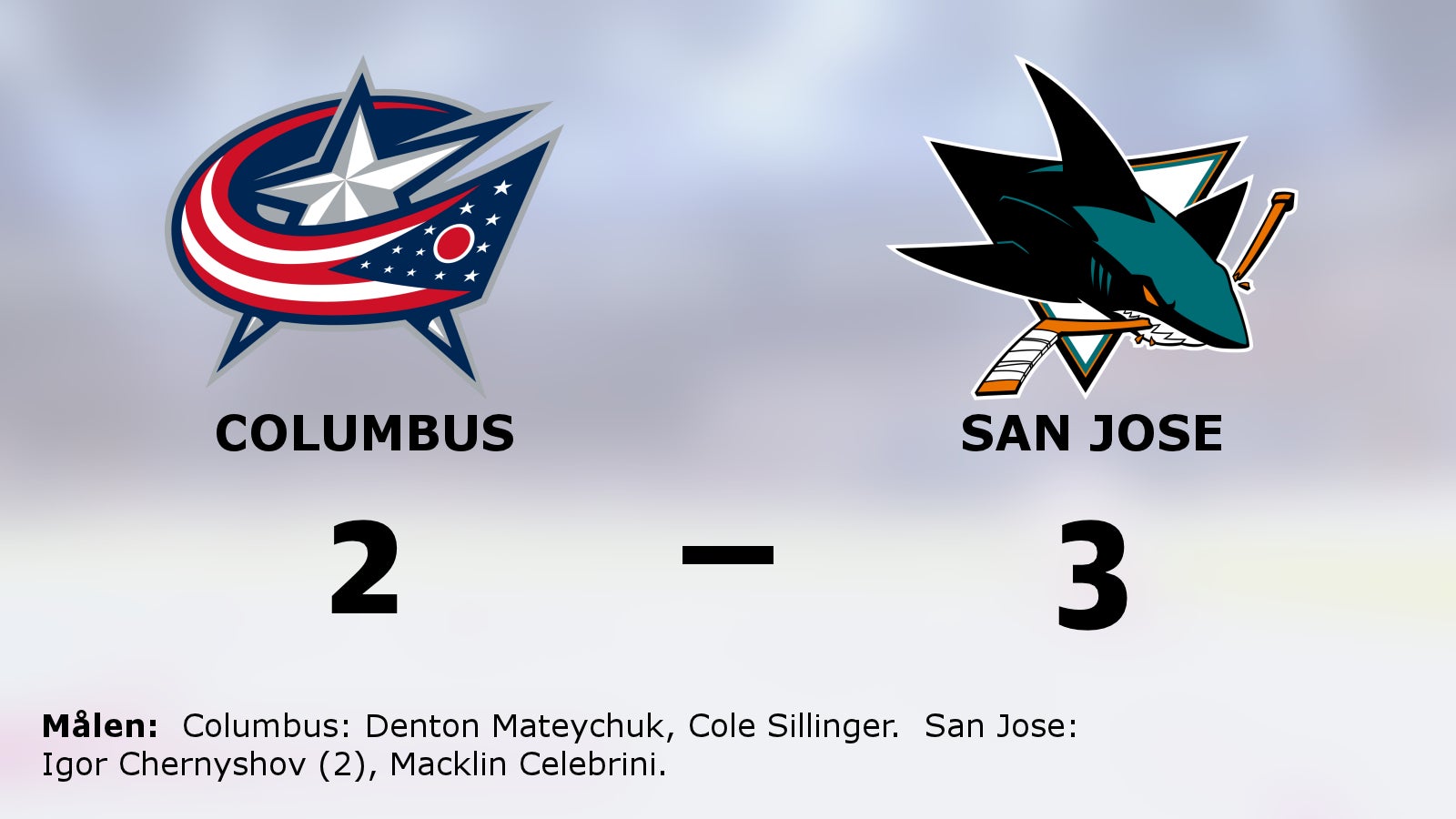 Efterlängtad seger för San Jose – bröt förlustsviten mot Columbus