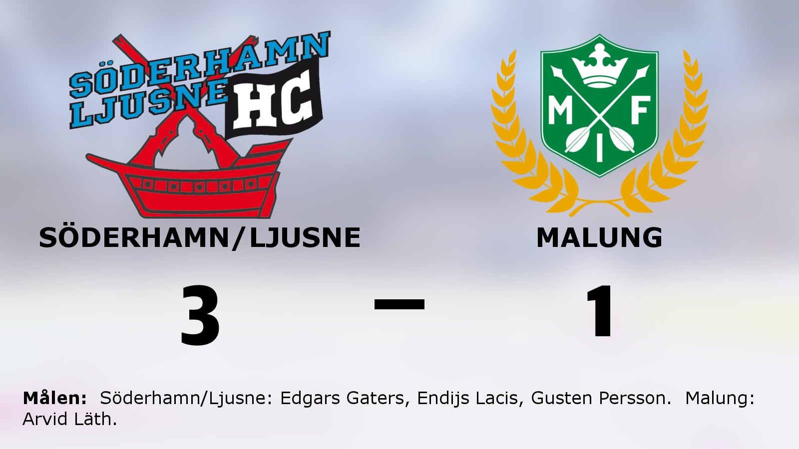 Seger för Söderhamn/Ljusne efter vändning mot Malung