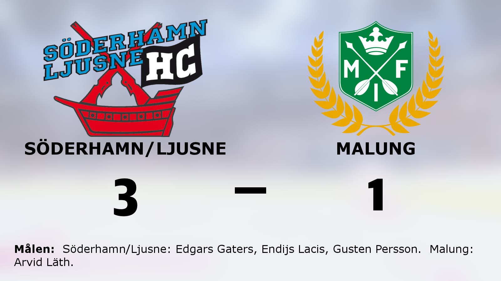 Seger för Söderhamn/Ljusne efter vändning mot Malung