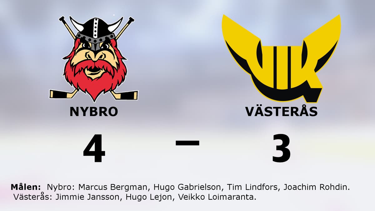 Förlängningsseger för Nybro mot Västerås