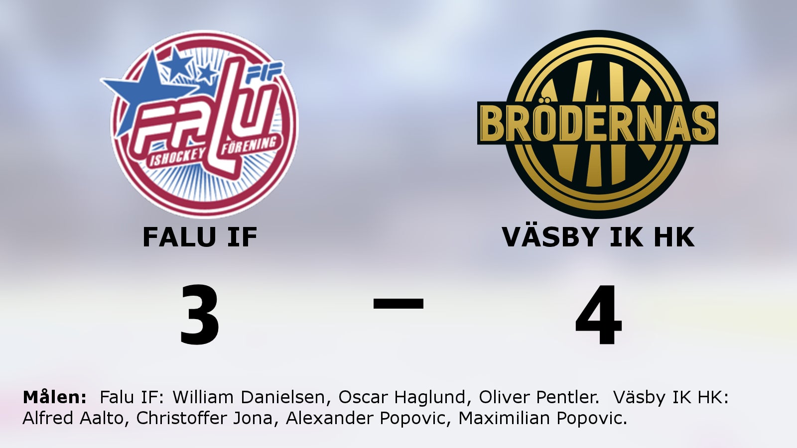 Väsby IK HK avgjorde i förlängningen mot Falu IF