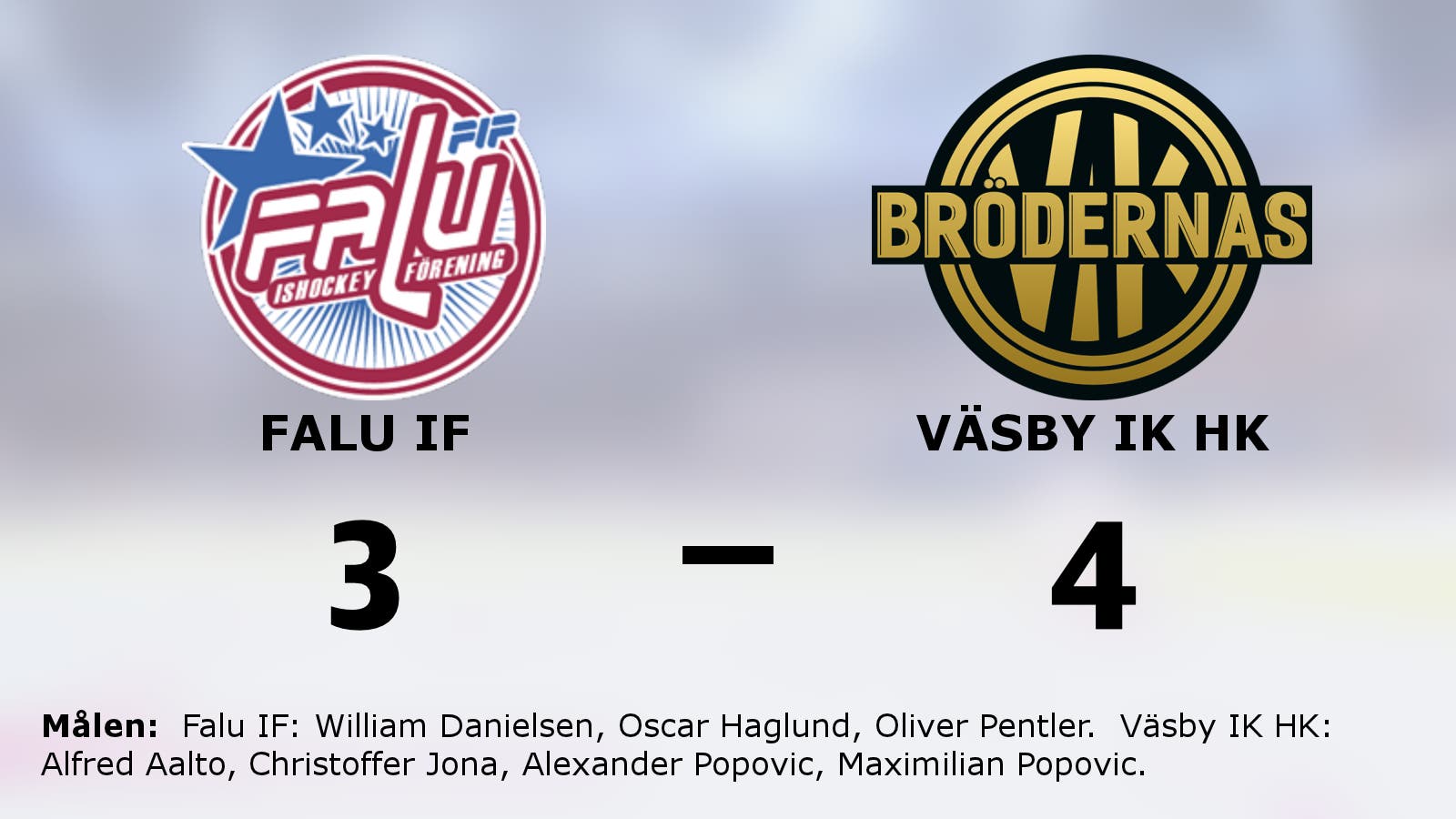 Väsby IK HK avgjorde i förlängningen mot Falu IF