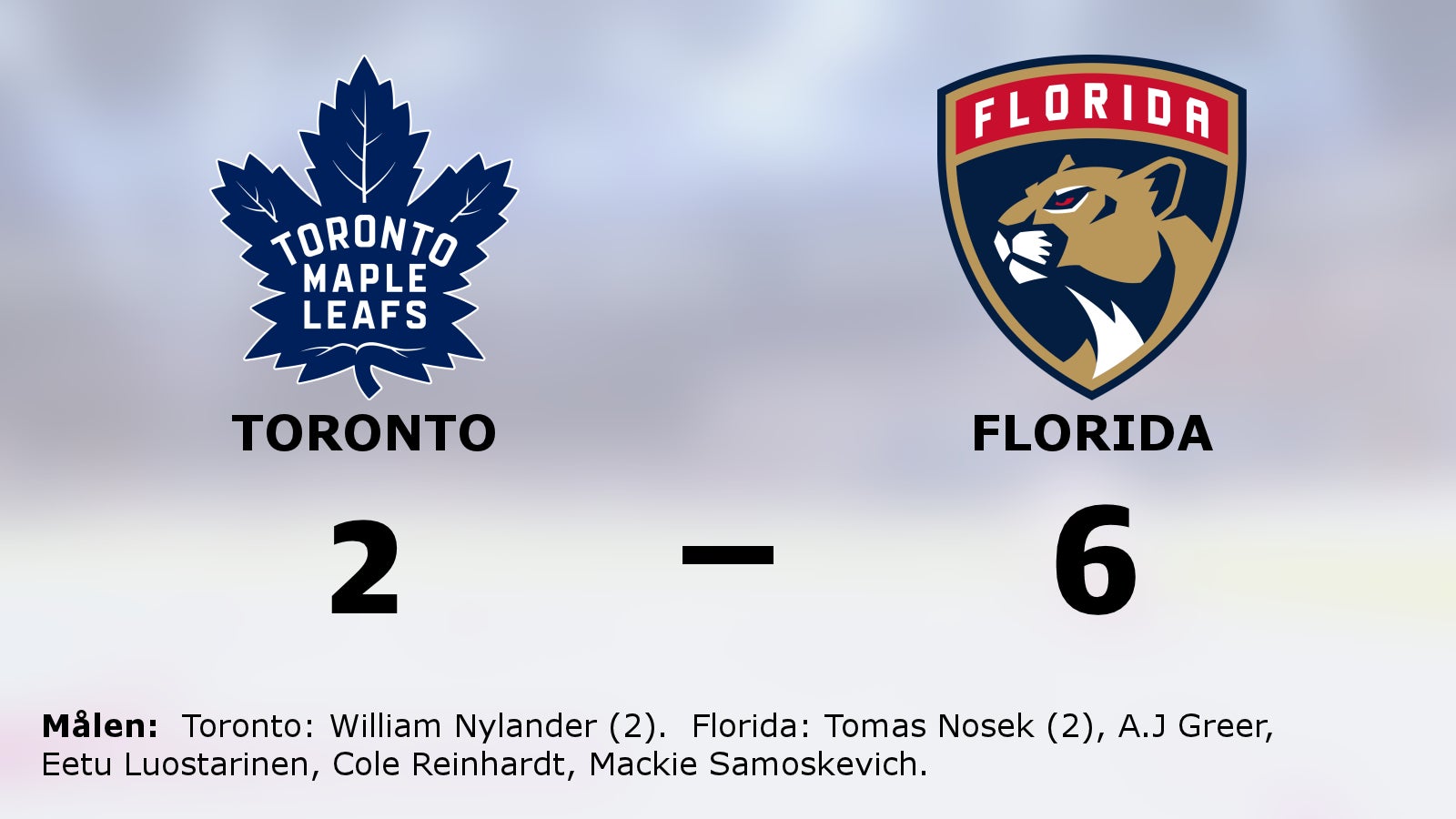 Seger för Florida – steg åt rätt håll mot Toronto