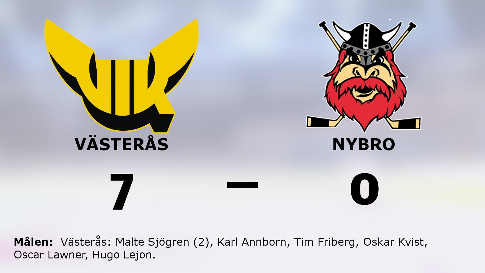 Storseger för Västerås hemma mot Nybro