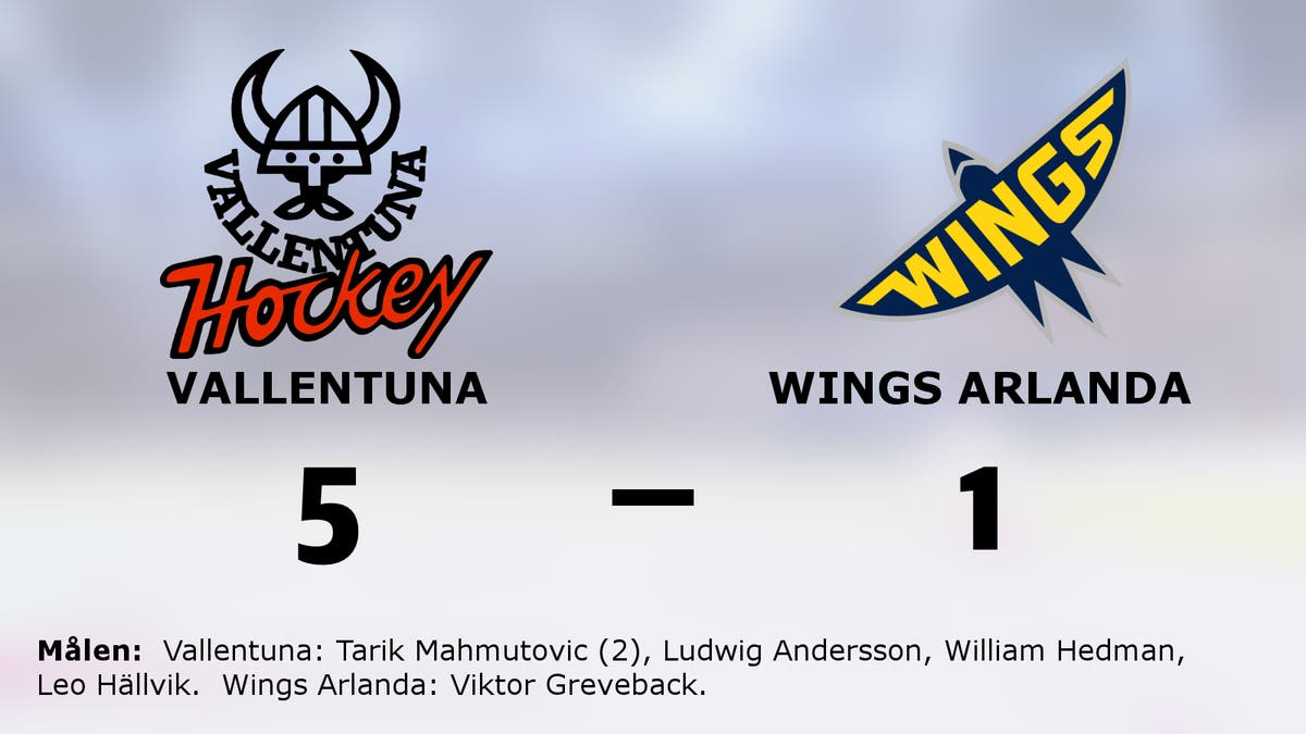 Tarik Mahmutovic het när Vallentuna besegrade Wings Arlanda
