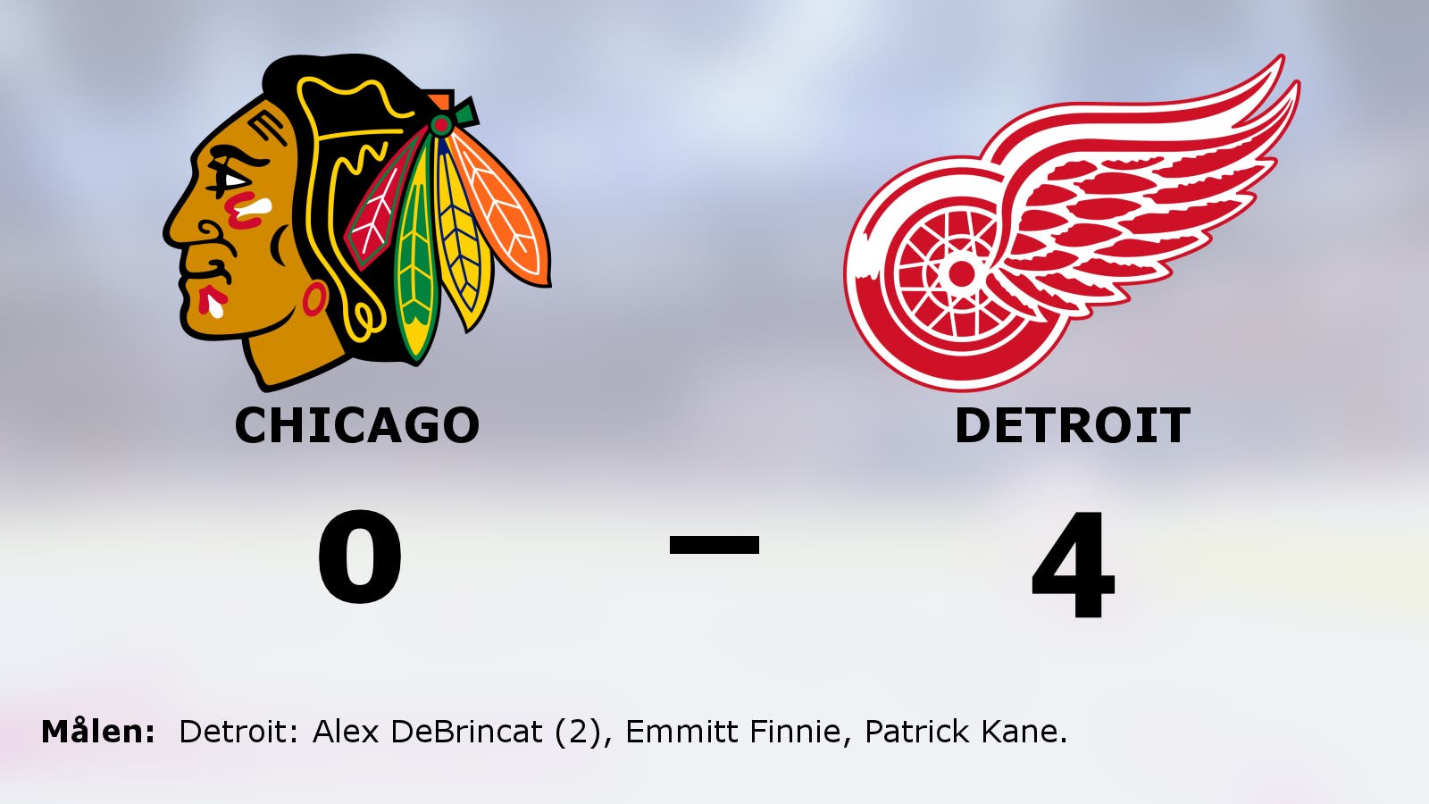 Stark defensiv när Detroit vann mot Chicago