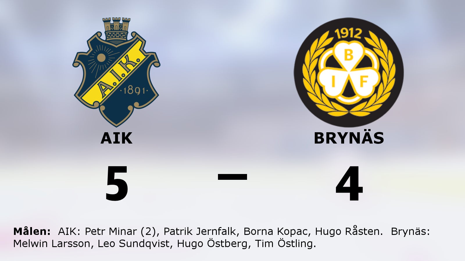 AIK tog säsongens första seger